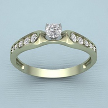 ring desire stl 3dm jewelry cnc print printing gold silver desing wedding gem earrings step rings 3d print model - Mito3D