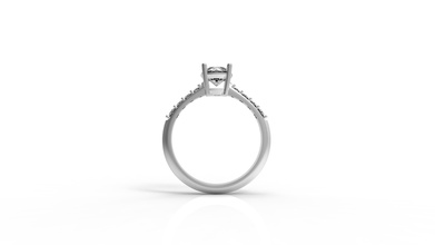 ring diamond jewelry rings gold 3d print printable 3d print model - Mito3D