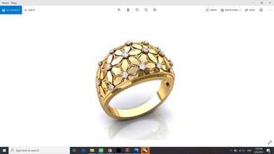anel diamante joalheria precioso ouro platina prata jóia imprimível moda luxo gema prototipagem argolas 3d print model - Mito3D