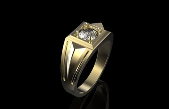 Ring Diamant Schmuck Juwel Gold Silber Platin wertvoll Mode Schönheit druckbar cnc cncmachining 3d Ringe 3d print model - Mito3D