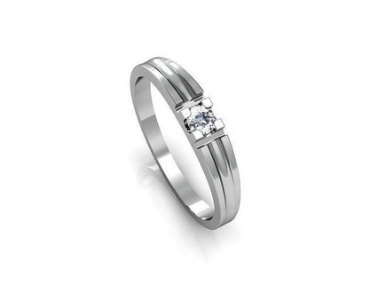 ring diamond jewelry rings gold silver printable jewel gem engagement fashion apparel brilliant brillant platinum wedding diamant sterling 3d print model - Mito3D