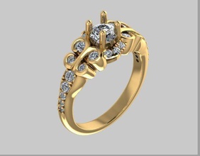 bague diamant 7 logo anneaux bijoux pendentifs versace impression conception monument art or platine télécharger argent dragon colliers traiteurs bijou 3d print model - Mito3D