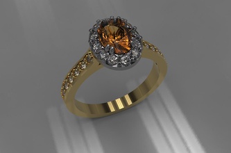 bague de diamants bijoux or l'anneau d'argent le diamant joyau imprimable gem l'engagement mariage anneau mode la livre sterling blanc platine en vintag note5 les anneaux 3d print model - Mito3D