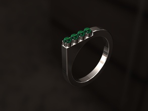 anel de diamantes jóias aço reflexão metalizado ouro printable brilho prata diamante jóia iluminador anéis 3d print model - Mito3D