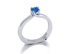 ring diamonds jewelry jewellery diamond stone fashion beauty silver engagement wedding platinum gold gem prototyping brilliant rings 3d print model - Mito3D