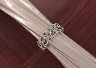 yüzük elmas takı altın düğün Gümüş engagem mücevher nişan yüzüğü Safir gem lüks nöroloji parlak moda Sole 3d print model - Mito3D