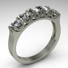 ring diamonds jewelry ringwithdiamonds gold diamond gem jewellery jewel wedding silver rings 3d print model - Mito3D