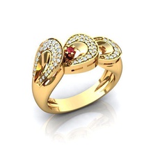 ring diamonds jewelry gold silver diamond jewel gem jewellery engagement brilliant fashion rings 3d print model - Mito3D