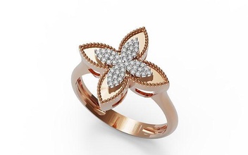 anillo diamantes joyería joya libra esterlina diamante imprimible plata oro mundo roca moda belleza solitario platino brillante compromiso boda dedo anillos 3d print model - Mito3D