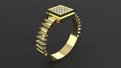 bague diamants bijoux or gemme mariage argent brillant diamant double halo haloring anneaux engagement mode beauté 3d print model - Mito3D