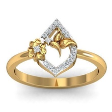 bague diamants bijoux or imprimable mode platine engagement mariage gemme sterling diamant argent bijou anneaux précieux brillant luxe carat romance 3d print model - Mito3D
