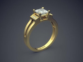 ring Diamanten gjart a-532 Schmuck genial cad design detail diamond engagement gem gold Juwel Platin bedruckbar ist Ringe Silber Hochzeit 3d print model - Mito3D