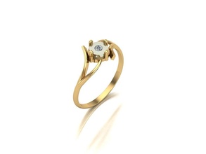 yüzük elmaslar und2225 mücevher altın gümüş yazdırılabilir moda sterlin beyaz parlak elmas safir takı bilezik vintag giyim düğün nişan yüzükler 3d print model - Mito3D