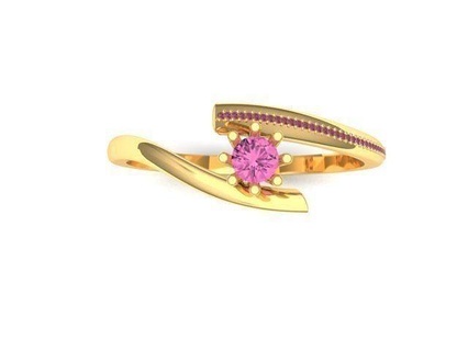 ring dimonde gold jewelry rings printable diamond wedding jewel fashion gem jewellery silver 3d print model - Mito3D