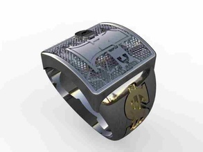 anillo dolar mr15 lujo joyería joya oro diseño diamante compromiso platino imprimible Moda belleza plata anillos 3d print model - Mito3D