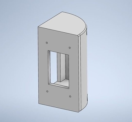 ring türklingel 2nd gen 90 grad keil montieren haus zubehör 3d print model - Mito3D