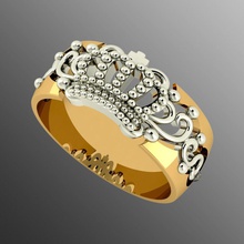 ring dp 1 jewelry gold precious accessory printable jewel silver rings 3d modern fashion 3d print model - Mito3D