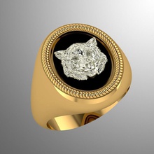 anello dp 26 gioielli preziosi lucente argento gioiello stampabile anelli Anello 3d sigillo con castone accessorio uomo moda lusso 3d print model - Mito3D