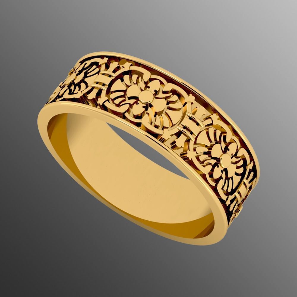 ring dp 3 schmuck gold ringe juwel 3d signet luxus druckbar silber 3D print model - Mito3D