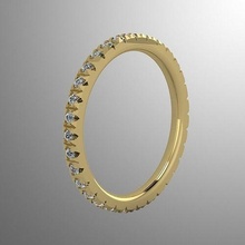 ring dp 31 frei druckbar schmuck geschenk 3d juwel diamant mode modern hochzeit gold ringe 3d print model - Mito3D