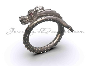 ring dragon 40 luxury jewelry gold design diamond engagement gem jewel jewellery platinum printable fashion beauty silver rings 3d print model - Mito3D