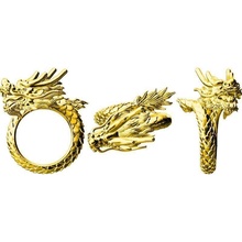 ring dragon jewelry jcad printable jewellery gold rings 3d print model - Mito3D
