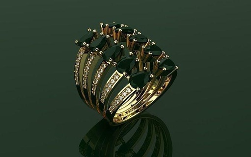 yüzük düşürmek döngüler takı 3d an 153 değerli lüks tasarım kolye küpe kulak manşet bilezik nişan Yazdır Joyas Anillos taahhüt para itiraz etmek mücevher elmas yüzükler 3d print model - Mito3D