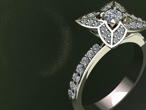 anel brincos-3 jóias platina gem luxo ouro de prata printable brilhantes diamante brinco moda beleza safira ruby anéis 3d print model - Mito3D
