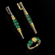 ring earrings 108 jewelry luxury elegant gem gold silver wedding diamond earring bracelet necklaces pendant rhinoceros accessory beauty fashion design cad jewel rings 3d print model - Mito3D