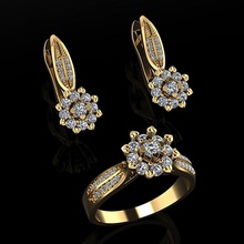 ring earrings 11 jewelry luxury elegant gem gold silver wedding diamond earring bracelet necklaces pendant rhinoceros accessory beauty fashion design cad jewel rings 3d print model - Mito3D