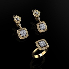 ring earrings 123 jewelry luxury elegant gem gold silver wedding diamond earring bracelet necklaces pendant rhinoceros accessory beauty fashion design cad jewel rings 3d print model - Mito3D