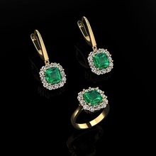 ring earrings 130 jewelry luxury elegant gem gold silver wedding diamond earring bracelet necklaces pendant rhinoceros accessory beauty fashion design cad jewel rings 3d print model - Mito3D