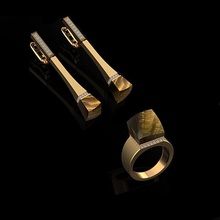 squillare orecchini 149 gioielleria lusso elegante gemma oro argento nozze diamante orecchino braccialetto collane pendente rinoceronte accessorio bellezza moda design cad gioiello anelli 3d print model - Mito3D