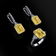 squillare orecchini 24 gioielleria lusso elegante gemma oro argento nozze diamante orecchino braccialetto collane pendente rinoceronte accessorio bellezza moda design cad gioiello anelli 3d print model - Mito3D