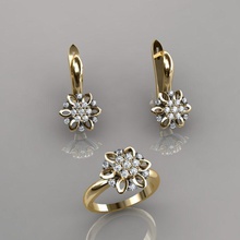 ring earrings 32 jewelry luxury elegant gem gold silver wedding diamond earring bracelet necklaces pendant rhinoceros accessory beauty fashion design cad jewel rings 3d print model - Mito3D