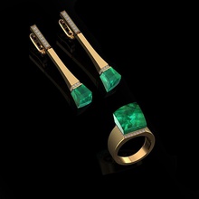 ring earrings 34 jewelry luxury elegant gem gold silver wedding diamond earring bracelet necklaces pendant rhinoceros accessory beauty fashion design cad jewel rings 3d print model - Mito3D