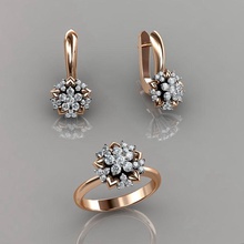 ring earrings 37 jewelry luxury elegant gem gold silver wedding diamond earring bracelet necklaces pendant rhinoceros accessory beauty fashion design cad jewel rings 3d print model - Mito3D