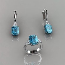 ring earrings 51 jewelry luxury elegant gem gold silver wedding diamond earring bracelet necklaces pendant rhinoceros accessory beauty fashion design cad jewel rings 3d print model - Mito3D