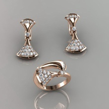 ring earrings 53 jewelry luxury elegant gem gold silver wedding diamond earring bracelet necklaces pendant rhinoceros accessory beauty fashion design cad jewel rings 3d print model - Mito3D