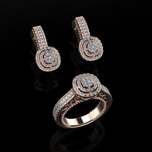 squillare orecchini 77 gioielleria lusso elegante gemma oro argento nozze diamante orecchino braccialetto collane pendente rinoceronte accessorio bellezza moda design cad gioiello anelli 3d print model - Mito3D
