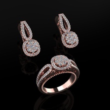 ring earrings 78 jewelry luxury elegant gem gold silver wedding diamond earring bracelet necklaces pendant rhinoceros accessory beauty fashion design cad jewel rings 3d print model - Mito3D