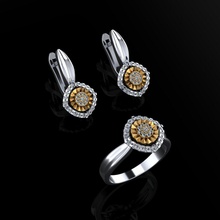 squillare orecchini 84 gioielleria lusso elegante gemma oro argento nozze diamante orecchino braccialetto collane pendente rinoceronte accessorio bellezza moda design cad gioiello anelli 3d print model - Mito3D