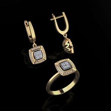 Ring Ohrringe 85 Schmuck Luxus elegant Juwel Gold Silber Hochzeit Diamant Ohrring Armband Halsketten Anhänger Nashorn Zubehörteil Schönheit Mode Design cad Ringe 3d print model - Mito3D