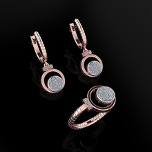 squillare orecchini 88 gioielleria lusso elegante gemma oro argento nozze diamante orecchino braccialetto collane pendente rinoceronte accessorio bellezza moda design cad gioiello anelli 3d print model - Mito3D