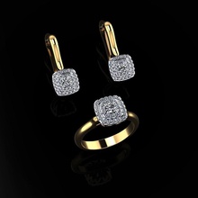 squillare orecchini 89 gioielleria lusso elegante gemma oro argento nozze diamante orecchino braccialetto collane pendente rinoceronte accessorio bellezza moda design cad gioiello anelli 3d print model - Mito3D