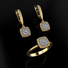 ring ohrringe 93 schmuck luxus elegant juwel gold silber hochzeit diamant ohrring armband halsketten anhänger nashorn zubehörteil schönheit mode design cad ringe 3d print model - Mito3D