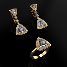 Ring Ohrringe 94 Schmuck Luxus elegant Juwel Gold Silber Hochzeit Diamant Ohrring Armband Halsketten Anhänger Nashorn Zubehörteil Schönheit Mode Design cad Ringe 3d print model - Mito3D