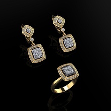 anillo pendientes 95 joyería joya lujo elegante oro plata Boda diamante arete pulsera collares colgante pendiente rinoceronte accesorio belleza Moda diseño canalla anillos 3d print model - Mito3D