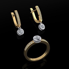 ring earrings 98 jewelry luxury elegant gem gold silver wedding diamond earring bracelet necklaces pendant rhinoceros accessory beauty fashion design cad jewel rings 3d print model - Mito3D