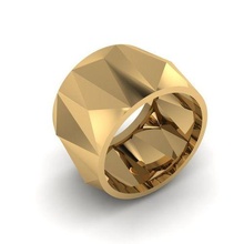 anel arestas joalheria esterlina jóia prata jóias imprimível moda beleza vintag ouro cafajeste argolas 3d print model - Mito3D